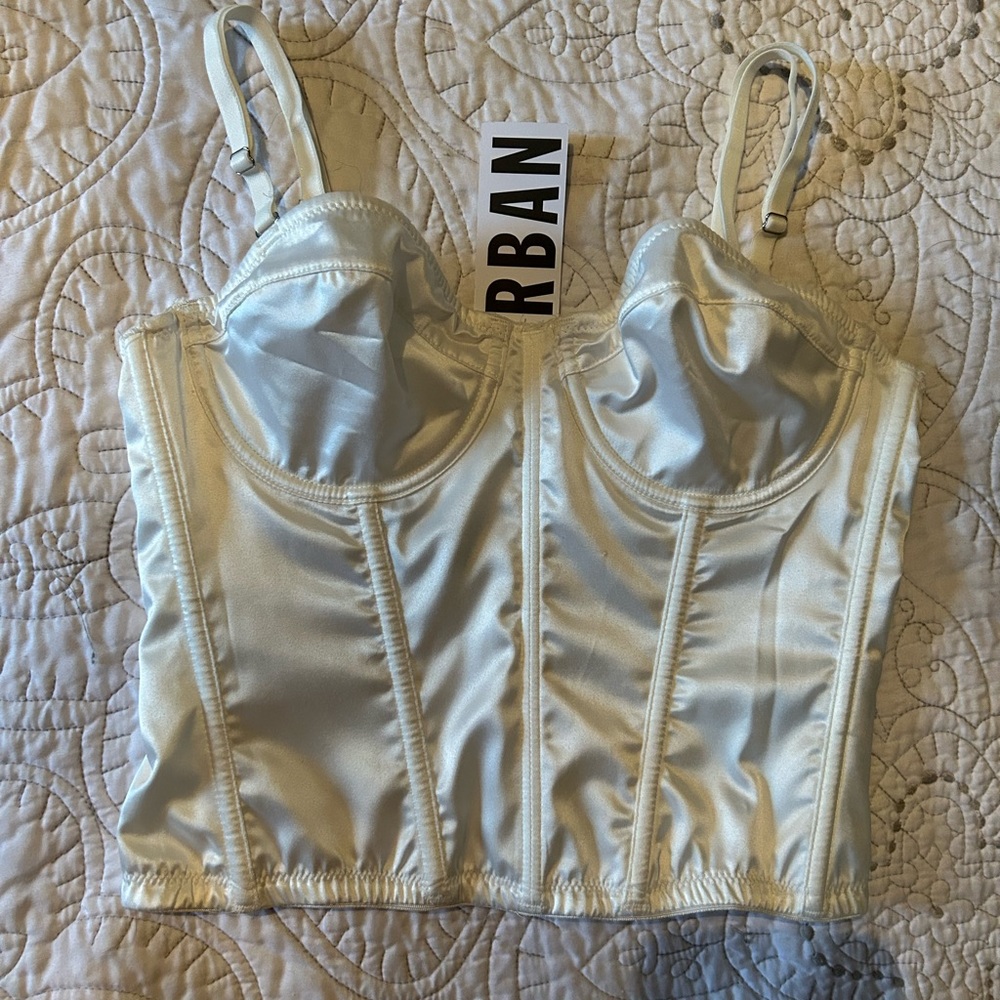 Urban Outfitters white corset top